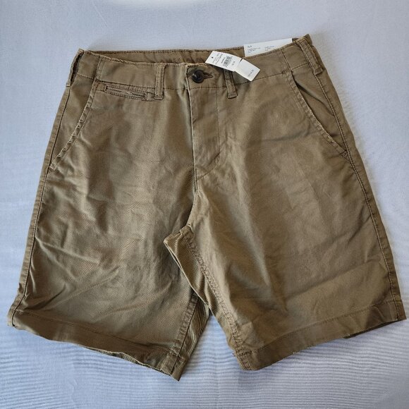 Mens American Eagle Lived-In Khaki Short, At The Knee, Flex Size 28 - Picture 1 of 7